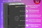 PlanetGPS – Waterproof Magnetic Real-Time GPS Tracker for Car Fleet with Worldwide Coverage