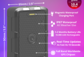 PlanetGPS – Waterproof Magnetic Real-Time GPS Tracker for Car Fleet with Worldwide Coverage